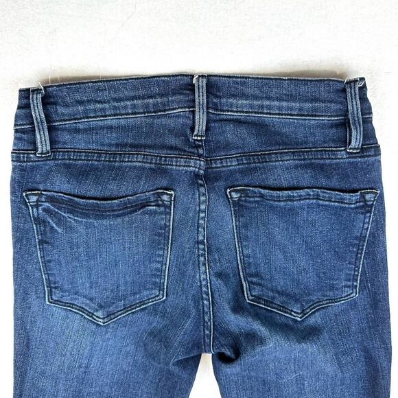 Frame Dark Blue Le Skinny de Jeanne Denim Jeans Women’s 26‎ - Picture 9 of 10